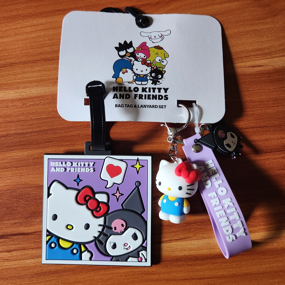 Hello Kitty and Friends - Kuromi Bag Tag & Lanyard Set